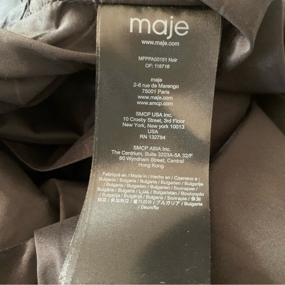 Maje Party Sequin Black Culottes - Picture 10 of 11